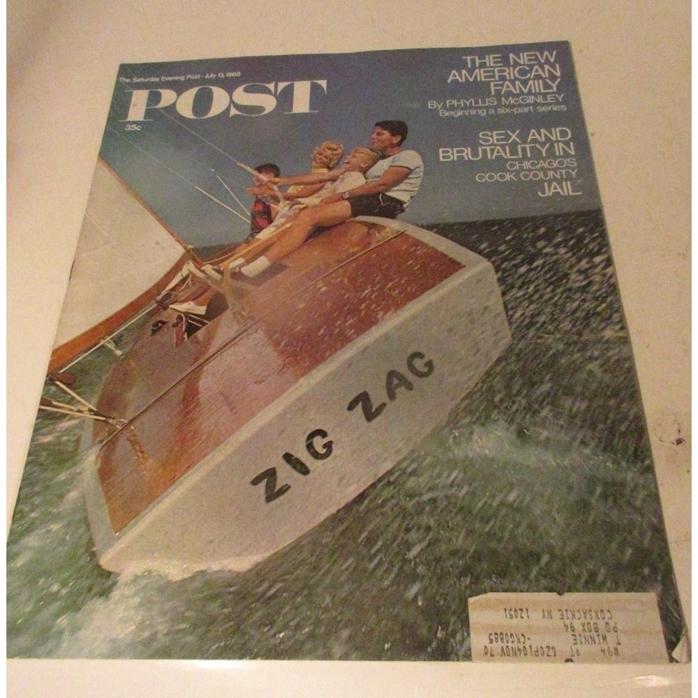 Saturday Evening Post Magazine 7-13-1968 "The New American family" Very Good